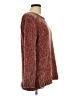 Orvis 100% Polyester Metallic Burgundy Pullover Sweater Size L - photo 4