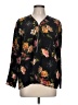 The Kooples Floral Black 3/4 Sleeve Blouse Size L - photo 1