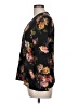 The Kooples Floral Black 3/4 Sleeve Blouse Size L - photo 5