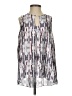 Waverly Grey 100% Polyester Silver Sleeveless Blouse Size S - photo 1