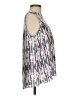 Waverly Grey 100% Polyester Silver Sleeveless Blouse Size S - photo 4