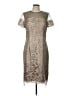 JS Collections 100% Polyester Tan Cocktail Dress Size 12 - photo 1