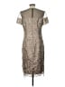 JS Collections 100% Polyester Tan Cocktail Dress Size 12 - photo 2
