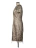JS Collections 100% Polyester Tan Cocktail Dress Size 12 - photo 5