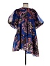 Assorted Brands 100% Polyester Blue Short Sleeve Blouse Size S - photo 1