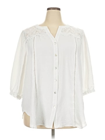 Fig & Flower 3/4 Sleeve Blouse (view 1)