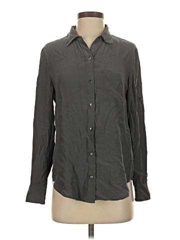 Broadway & Broome Long Sleeve Silk Top (view 1)