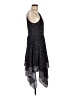 Aqua 100% Polyester Polka Dots Black Blue Casual Dress Size M - photo 4