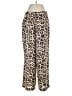 Maison d' Amelie 100% Polyester Animal Print Brown Casual Pants Size M - photo 1