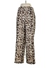 Maison d' Amelie 100% Polyester Animal Print Brown Casual Pants Size M - photo 2