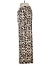 Maison d' Amelie 100% Polyester Animal Print Brown Casual Pants Size M - photo 5