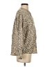 Vince. 100% Silk Animal Print Tan Long Sleeve Silk Top Size S - photo 4