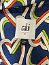 CAbi 100% Polyester Print Blue Casual Dress Size S - photo 7