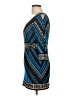 Flying Tomato 100% Polyester Graphic Aztec Or Tribal Print Blue Casual Dress Size L - photo 5