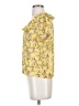 Shein Yellow Short Sleeve Blouse Size S - photo 5