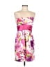 Jodi Kristopher Floral Pink Purple Cocktail Dress Size 11 - 12 - photo 1