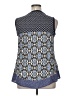 B.l.e.u. 100% Rayon Blue Sleeveless Blouse Size XL (petite) - photo 2