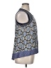 B.l.e.u. 100% Rayon Blue Sleeveless Blouse Size XL (petite) - photo 4