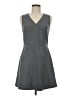 Theory 100% Polyester Solid Gray Casual Dress Size 6 - photo 1