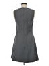 Theory 100% Polyester Solid Gray Casual Dress Size 6 - photo 2
