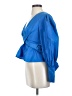Veronica Beard 100% Polyester Blue 3/4 Sleeve T-Shirt Size 2 - photo 5