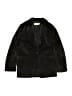 H&M 100% Polyester Solid Black Blazer Size 10 - photo 1