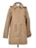 Kate Spade New York 100% Polyester Floral Solid Tan Trenchcoat Size S - photo 1