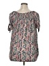 Westport 100% Modal Paisley Pink Short Sleeve Blouse Size 1X - photo 2