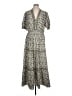 Max Studio Paisley Green Ivory Casual Dress Size L (estimated) - photo 1