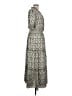 Max Studio Paisley Green Ivory Casual Dress Size L (estimated) - photo 4