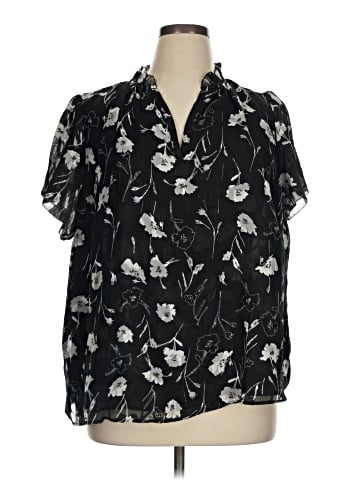 Monday Fun Short Sleeve Blouse (view 1)