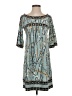 BCBGMAXAZRIA Print Teal Casual Dress Size XS - photo 1