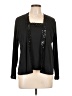 Joanna 100% Polyester Black Long Sleeve Blouse Size L - photo 1