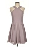 Lulus 100% Polyester Solid Gray Cocktail Dress Size S - photo 1