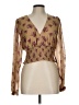 Wilfred 100% Polyester Brown Long Sleeve Blouse Size L - photo 1