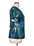 Appropriate Behavior 100% Polyester Teal Short Sleeve Blouse Size XL - photo 4