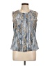 Tommy Hilfiger 100% Polyester Blue Sleeveless Blouse Size L - photo 1