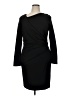 Escada Solid Black Cocktail Dress Size EU 46 / US 16 - photo 1