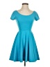C.W. Designs Solid Teal Casual Dress Size XXS (estimated) - photo 1