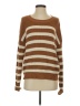 Search for Sanity 100% Cotton Stripes Brown Pullover Sweater Size XS - photo 1