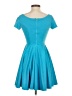 C.W. Designs Solid Teal Casual Dress Size XXS (estimated) - photo 2