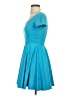 C.W. Designs Solid Teal Casual Dress Size XXS (estimated) - photo 5