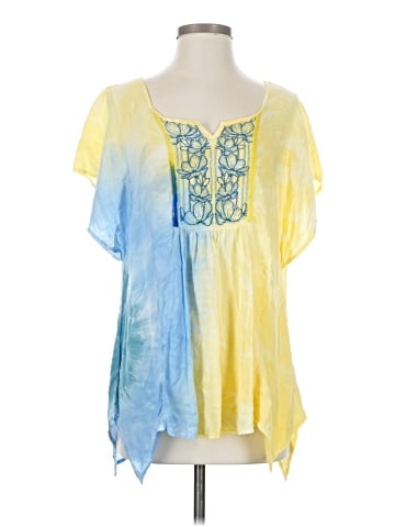 One World Short Sleeve Blouse (view 1)