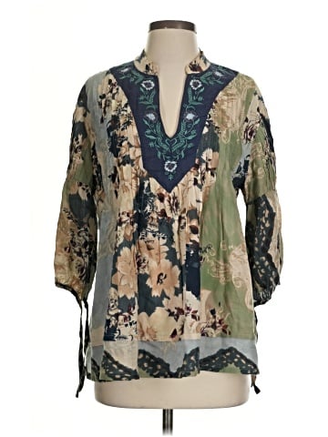 Ritu Kumar 3/4 Sleeve Blouse (view 1)