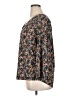 Vince Camuto Floral Black 3/4 Sleeve Blouse Size XL - photo 5