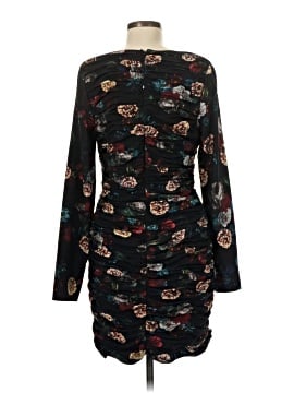 knee length dresses for ladies Slate Blue V-Neck Lace Illusion Sleeves Mother Of The Bride Dress With main image 0