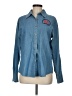 Harriton 100% Cotton Blue Long Sleeve Button-Down Shirt Size M - photo 1