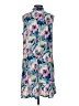 Assorted Brands 100% Rayon Tropical Blue Casual Dress Size S - photo 2