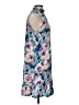 Assorted Brands 100% Rayon Tropical Blue Casual Dress Size S - photo 4