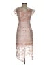 Elliatt Floral Pink Tan Cocktail Dress Size S - photo 1